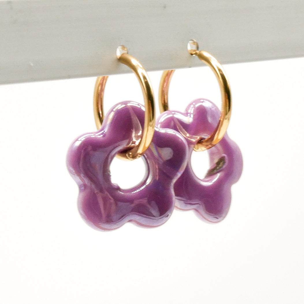 Ohrringe Blossom Purple