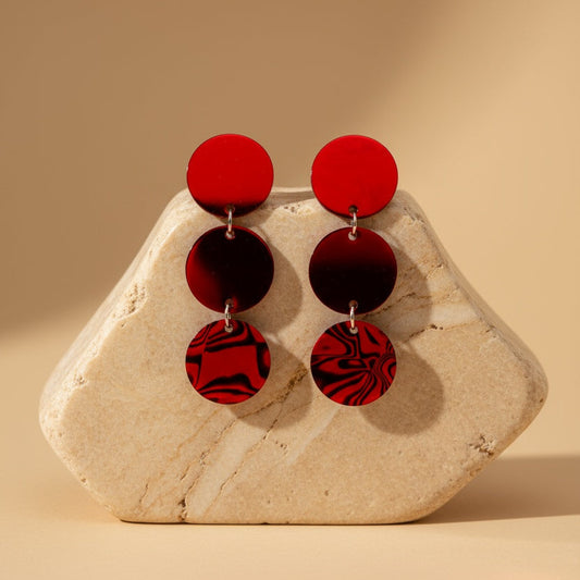 Ohrringe Red Rhythm