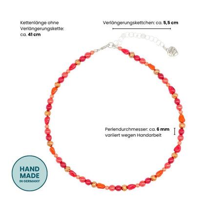Perlenkette Red Charm