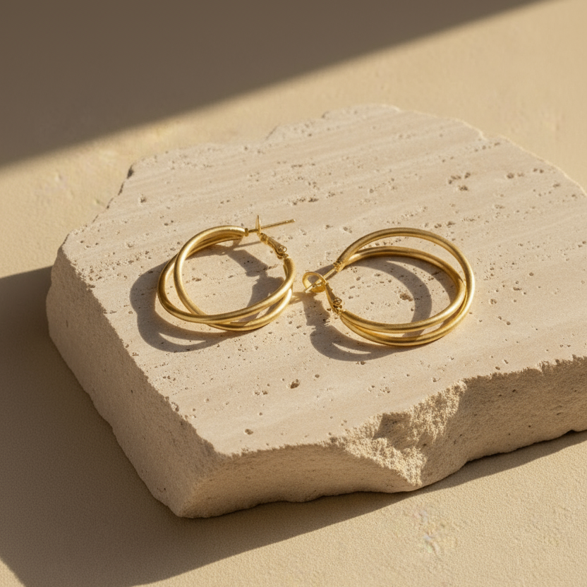 Ohrringe Celestial Lines Gold