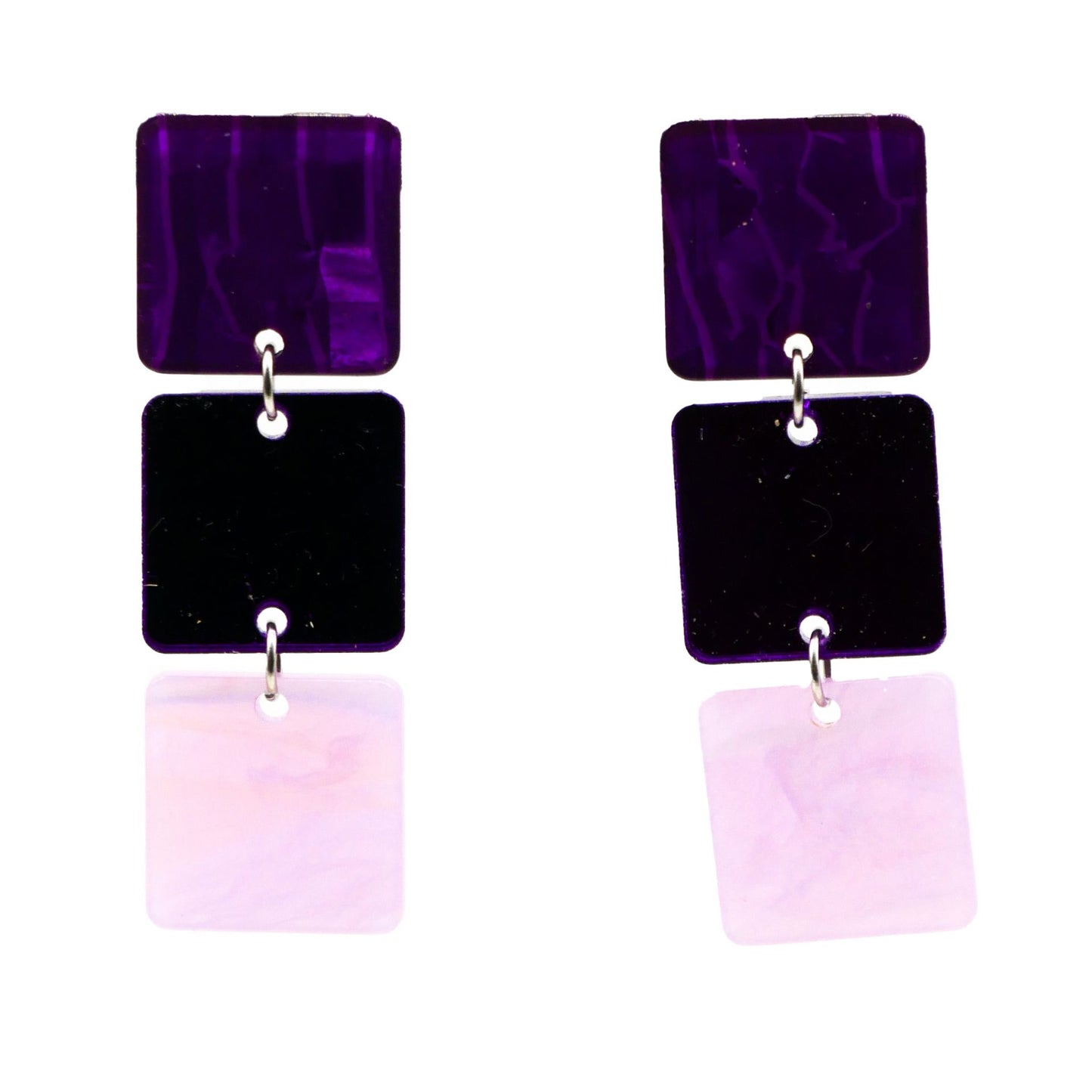 Ohrringe Purple Essence