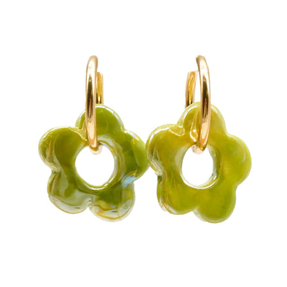 Ohrringe Blossom Olive