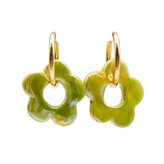 Ohrringe Blossom Olive
