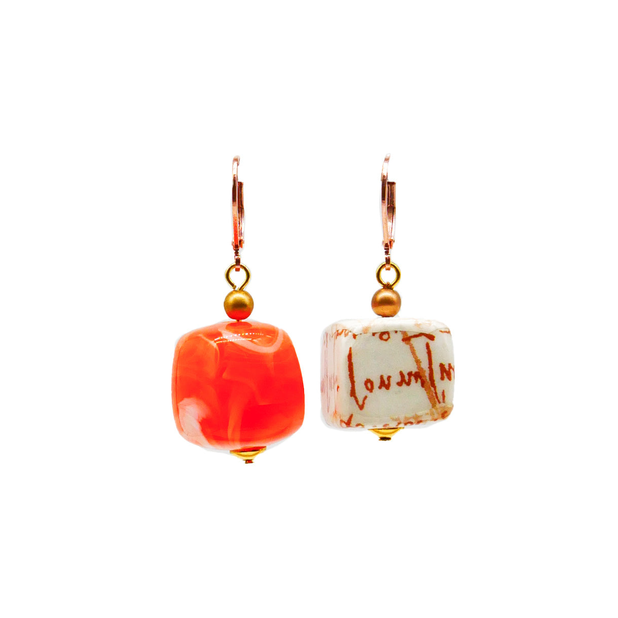 Ohrringe Tangerine Cubes