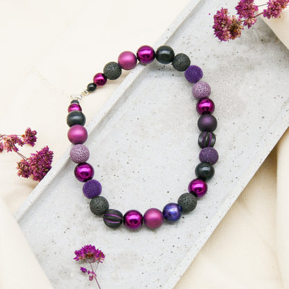 Perlenkette Midnight Queen