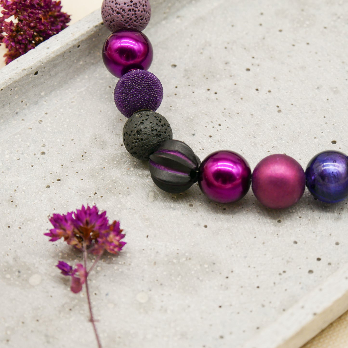 Perlenkette Midnight Queen