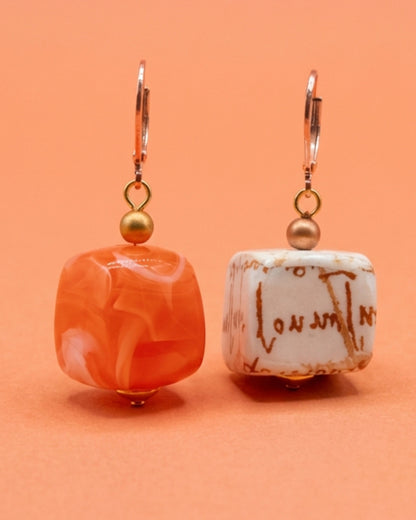 Ohrringe Tangerine Cubes