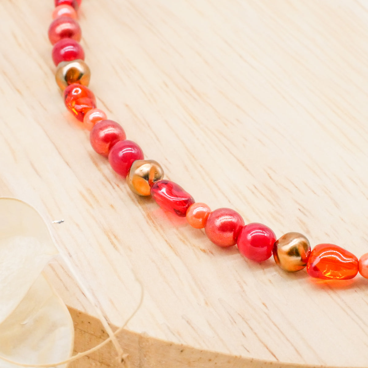 Perlenkette Red Charm