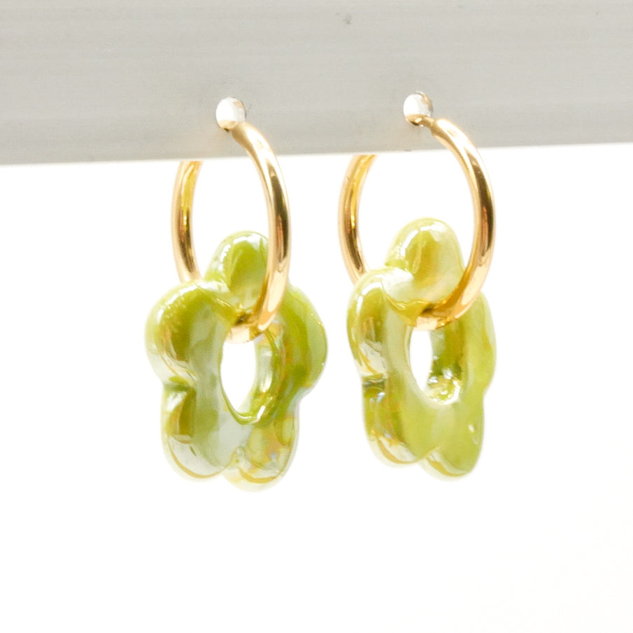 Ohrringe Blossom Olive