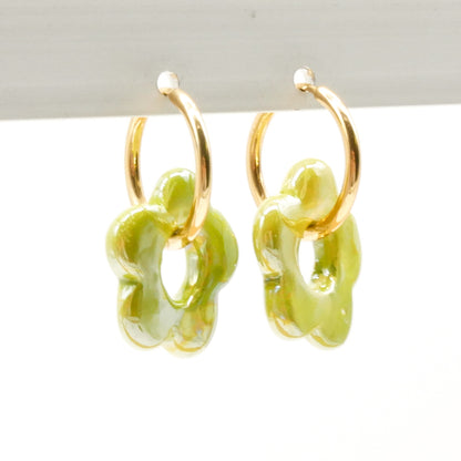 Ohrringe Blossom Olive