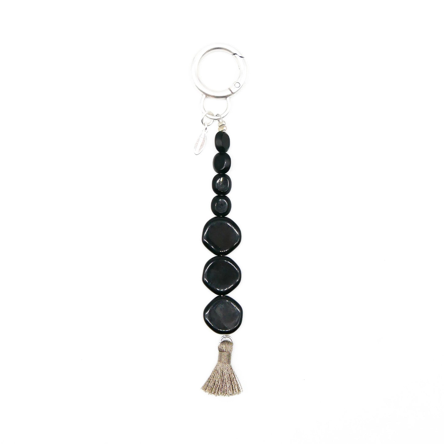 Bag Charm Obsidian