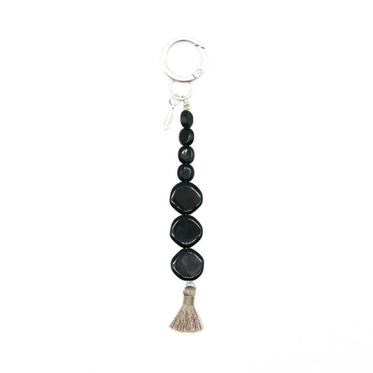 Bag Charm Obsidian