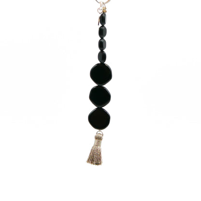Bag Charm Obsidian