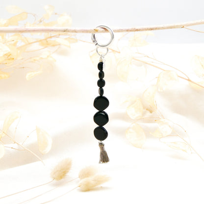 Bag Charm Obsidian