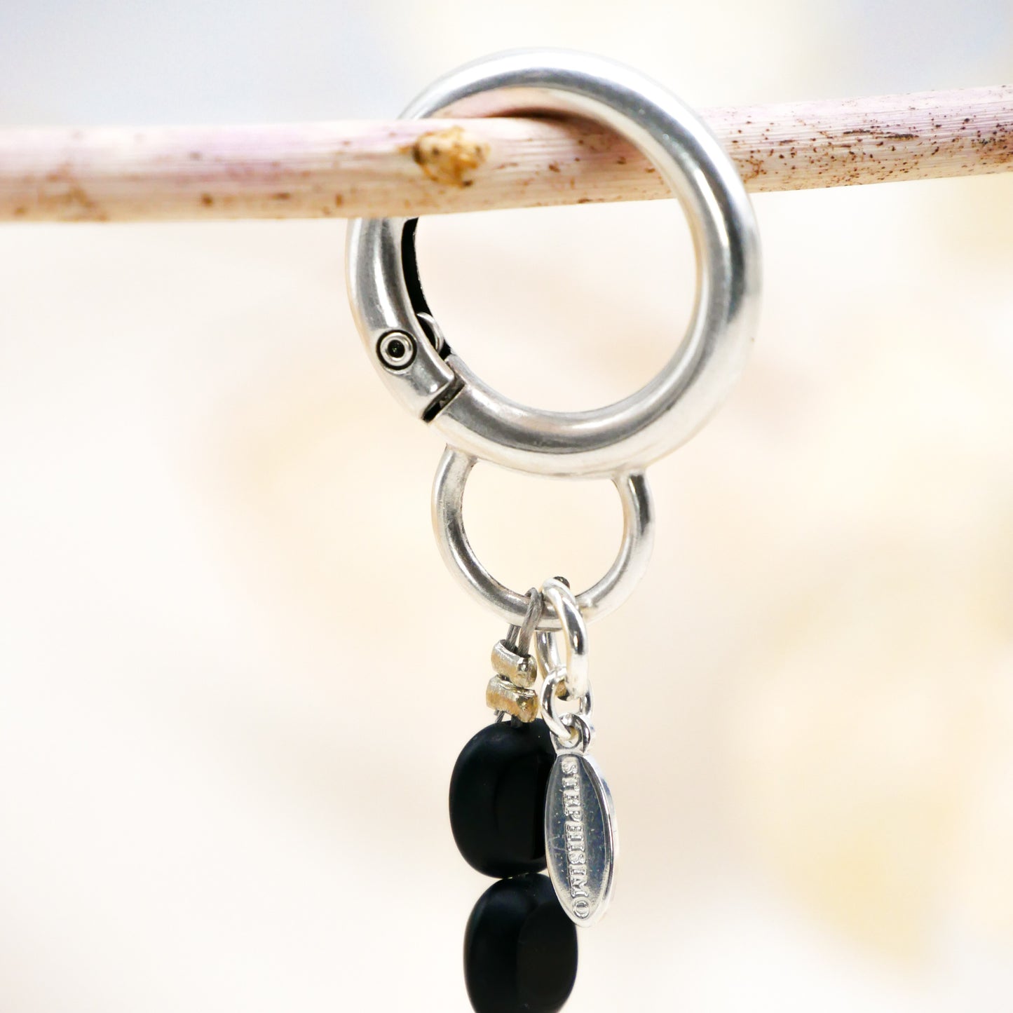 Bag Charm Obsidian
