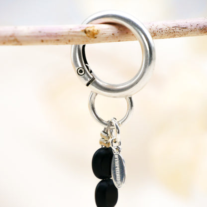 Bag Charm Obsidian