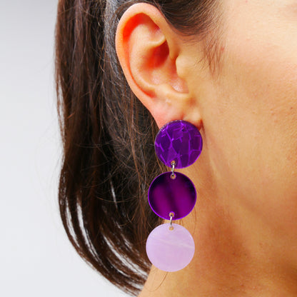 Ohrringe Purple Rhythm