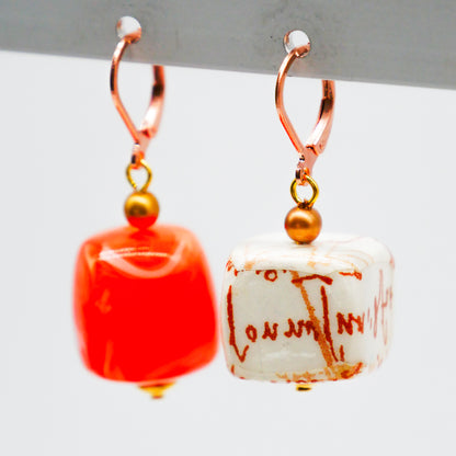 Ohrringe Tangerine Cubes