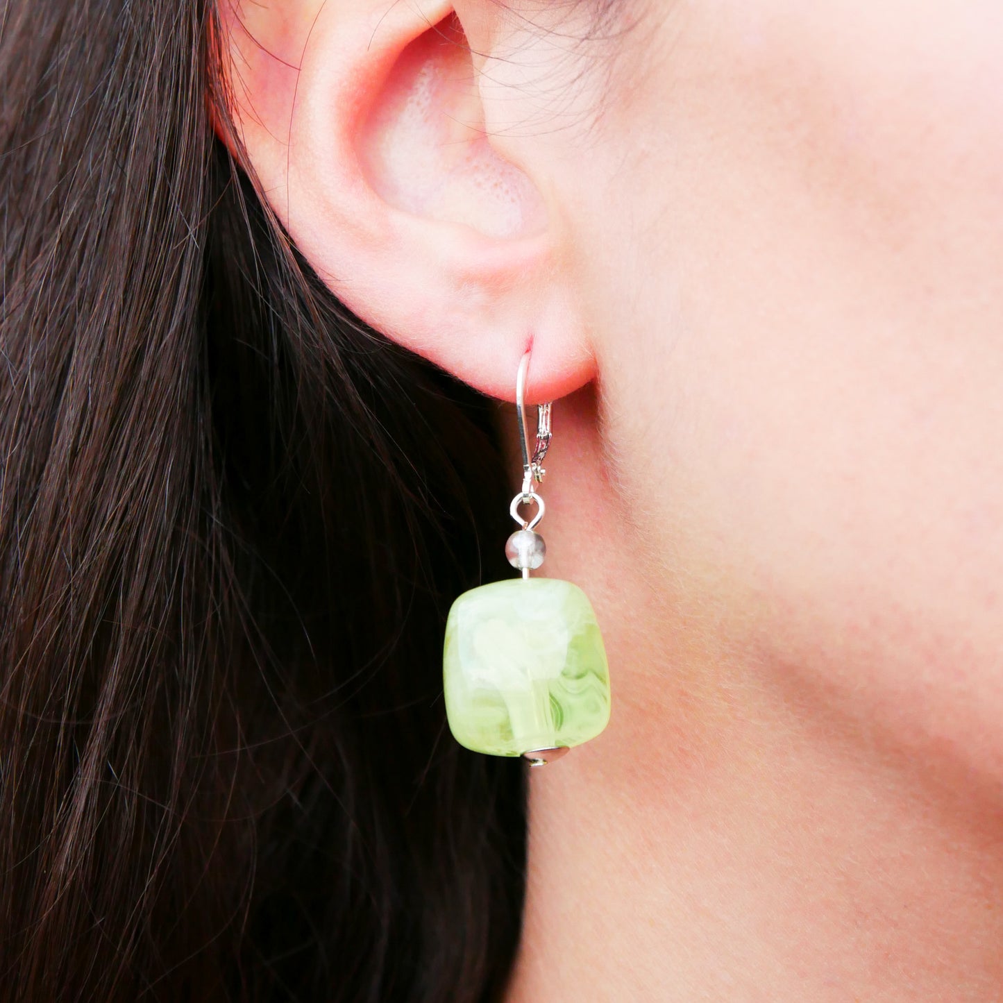 Ohrringe Lime Cubes