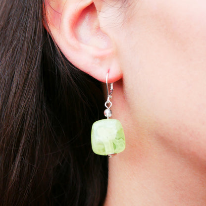 Ohrringe Lime Cubes