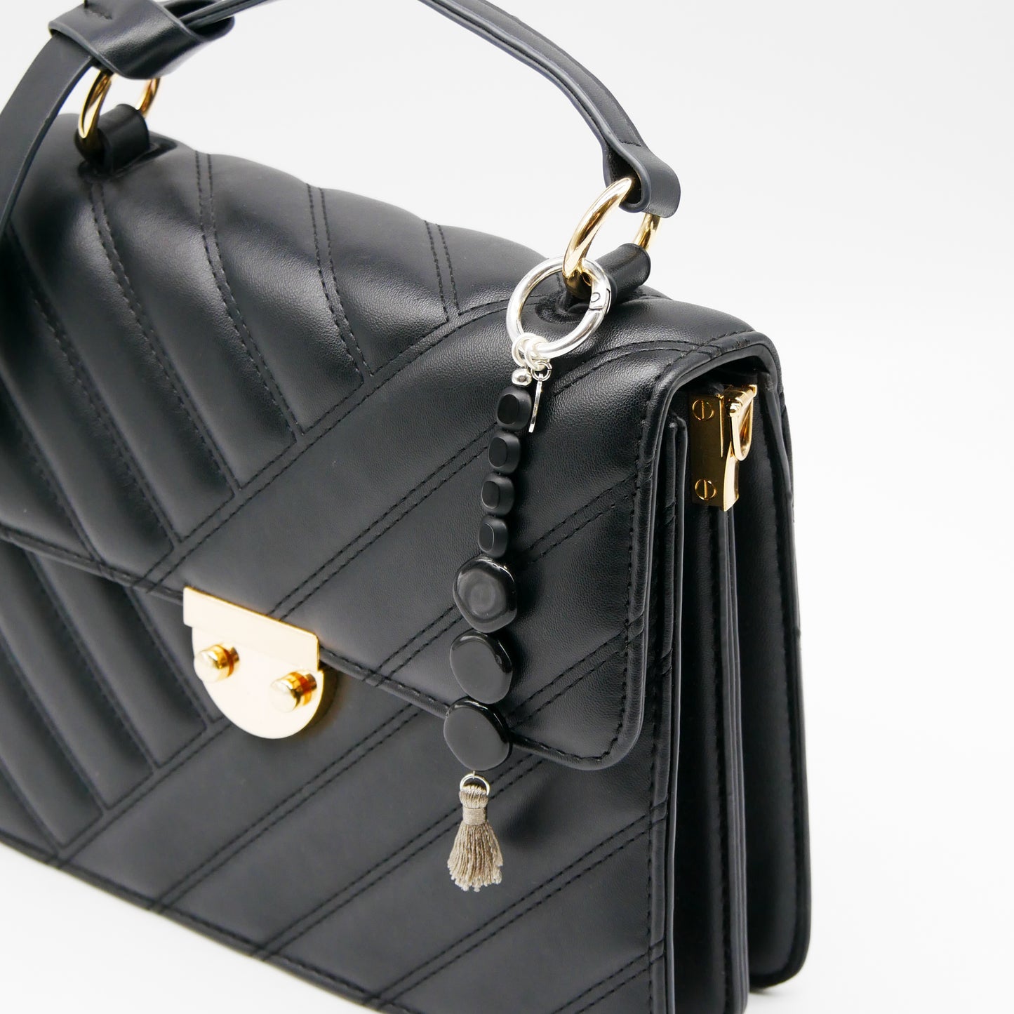 Bag Charm Obsidian