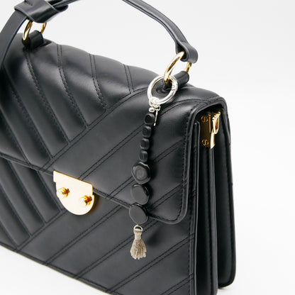 Bag Charm Obsidian