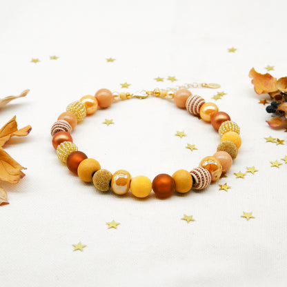 Perlenkette Golden Autumn