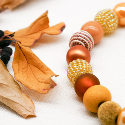 Perlenkette Golden Autumn
