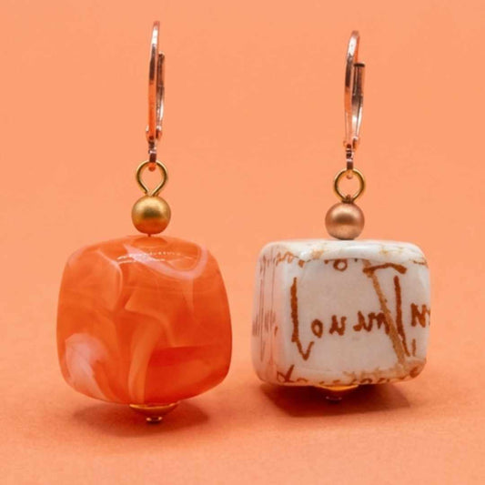 Ohrringe Tangerine Cubes