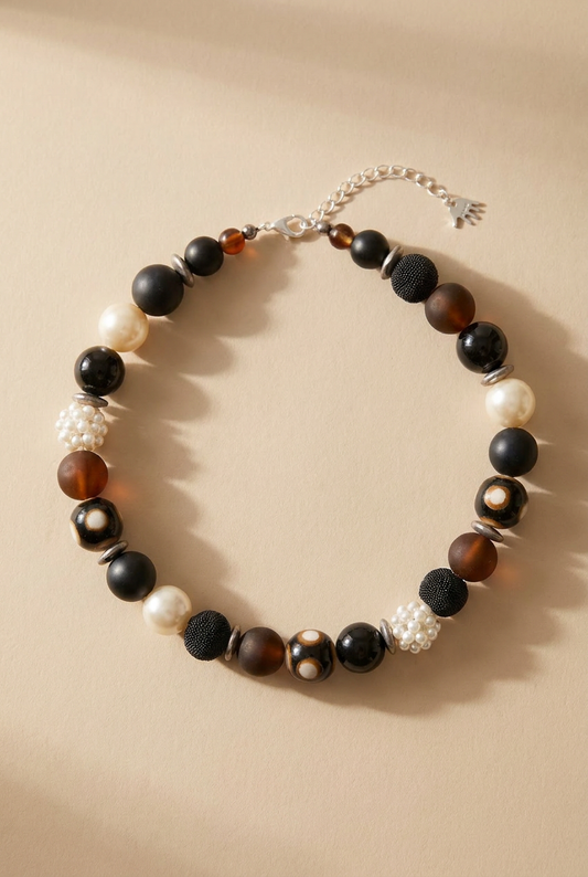 Perlenkette Black Desire