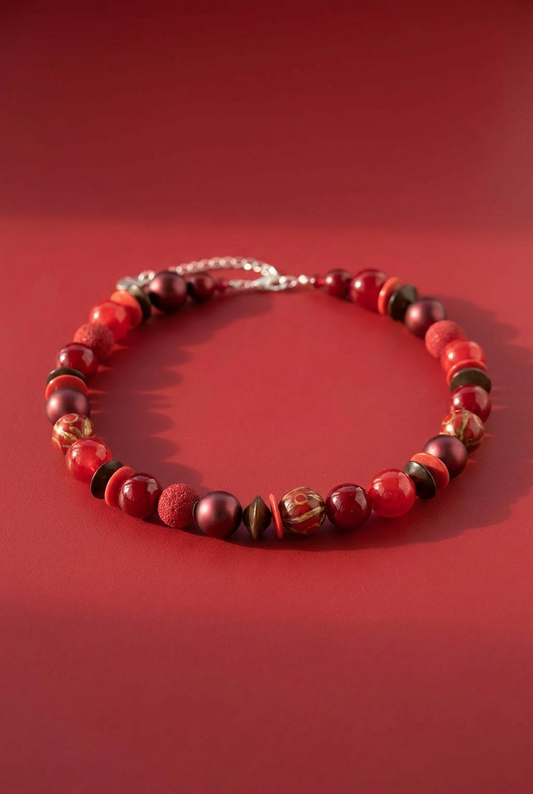 Perlenkette Cherry Kiss