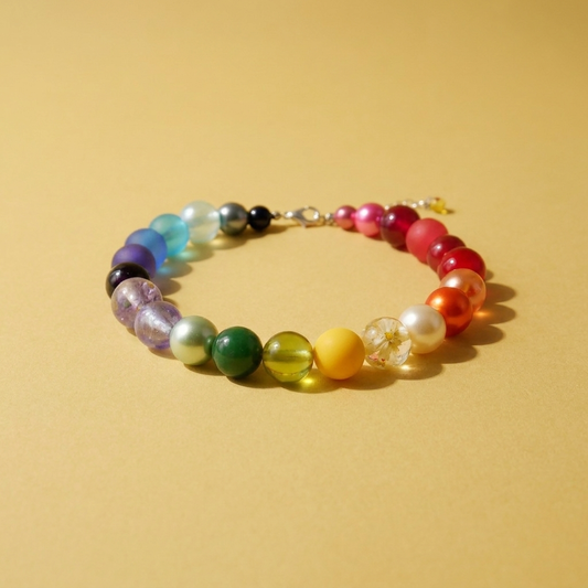 Perlenkette Flower Rainbow