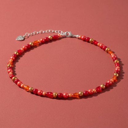 Perlenkette Red Charm