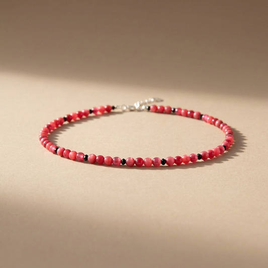 Perlenkette Red Rose