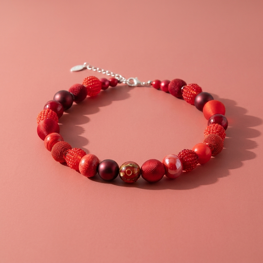 Perlenkette Red Secrets