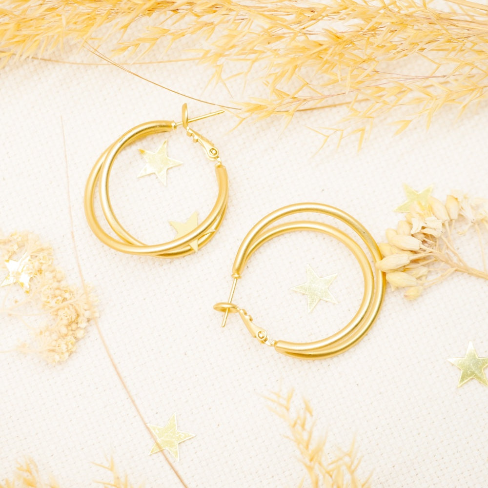 Ohrringe Celestial Lines Gold