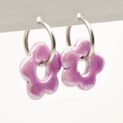 Ohrringe Blossom Purple