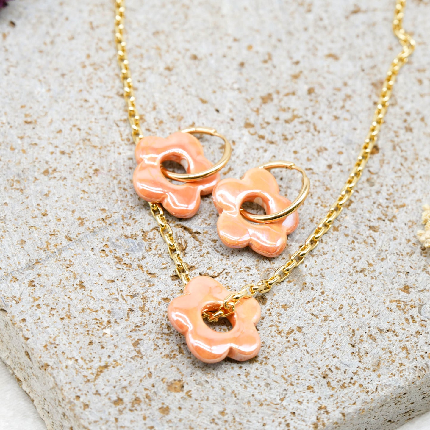 Ohrringe Blossom Orange