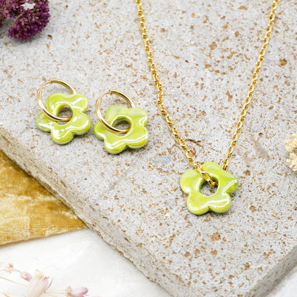 Ohrringe Blossom Olive