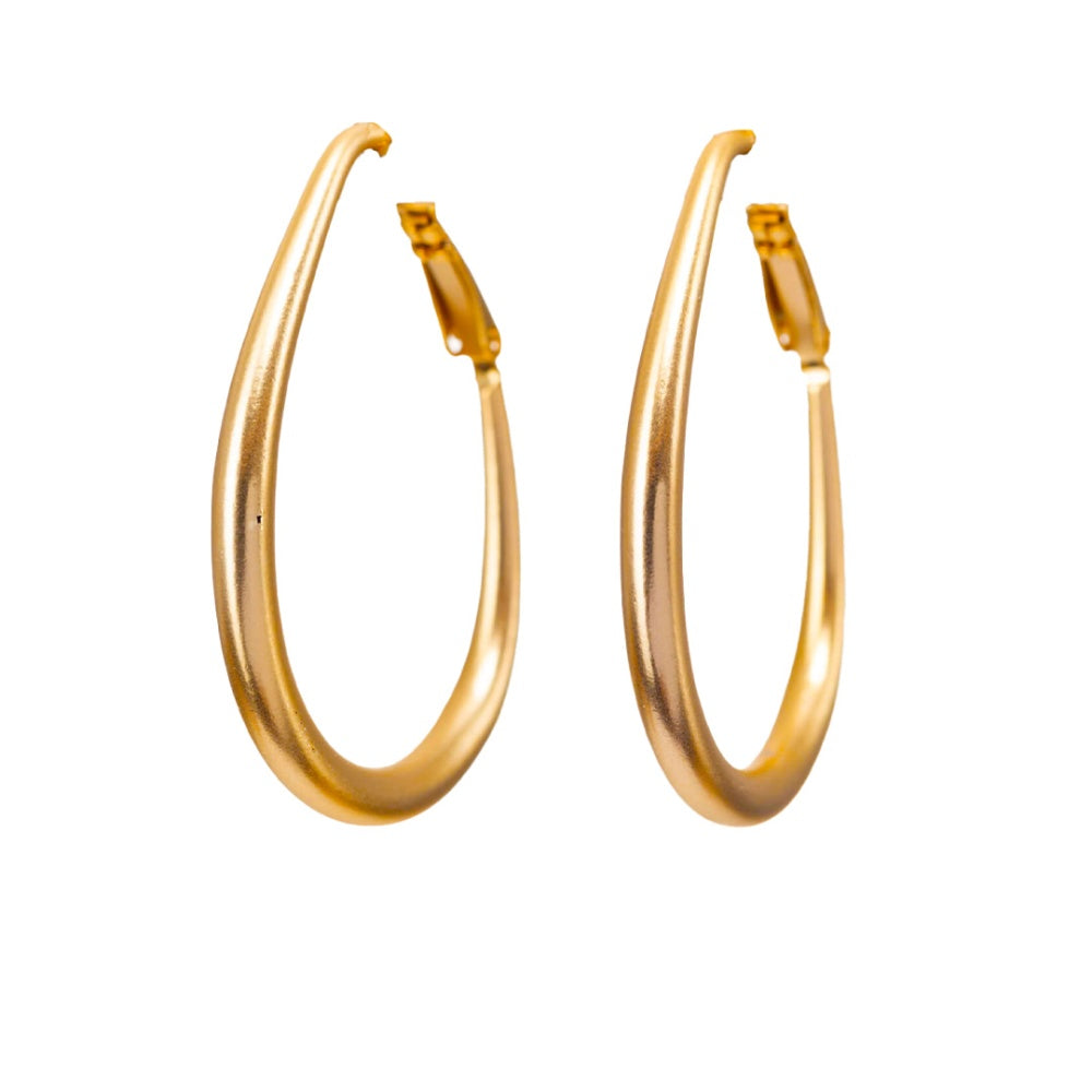 Ohrringe Lunar Oval Gold