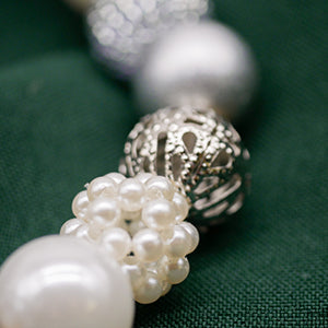 Perlenkette Silky Silver