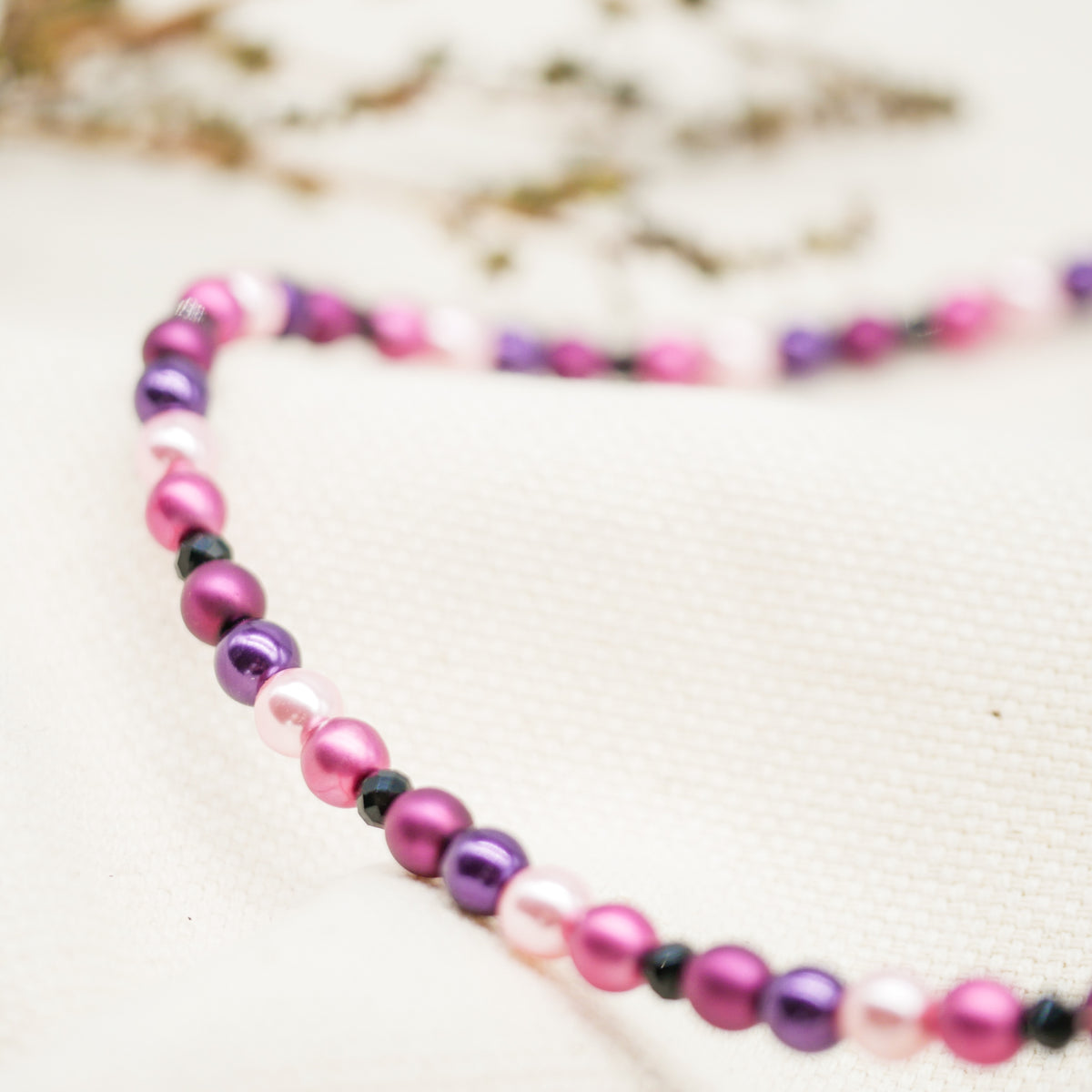 Perlenkette Pink Berry
