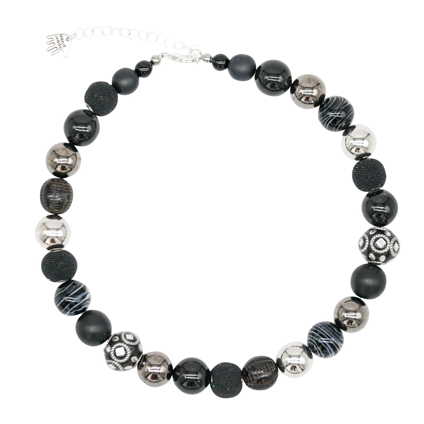 Perlenkette Black Night