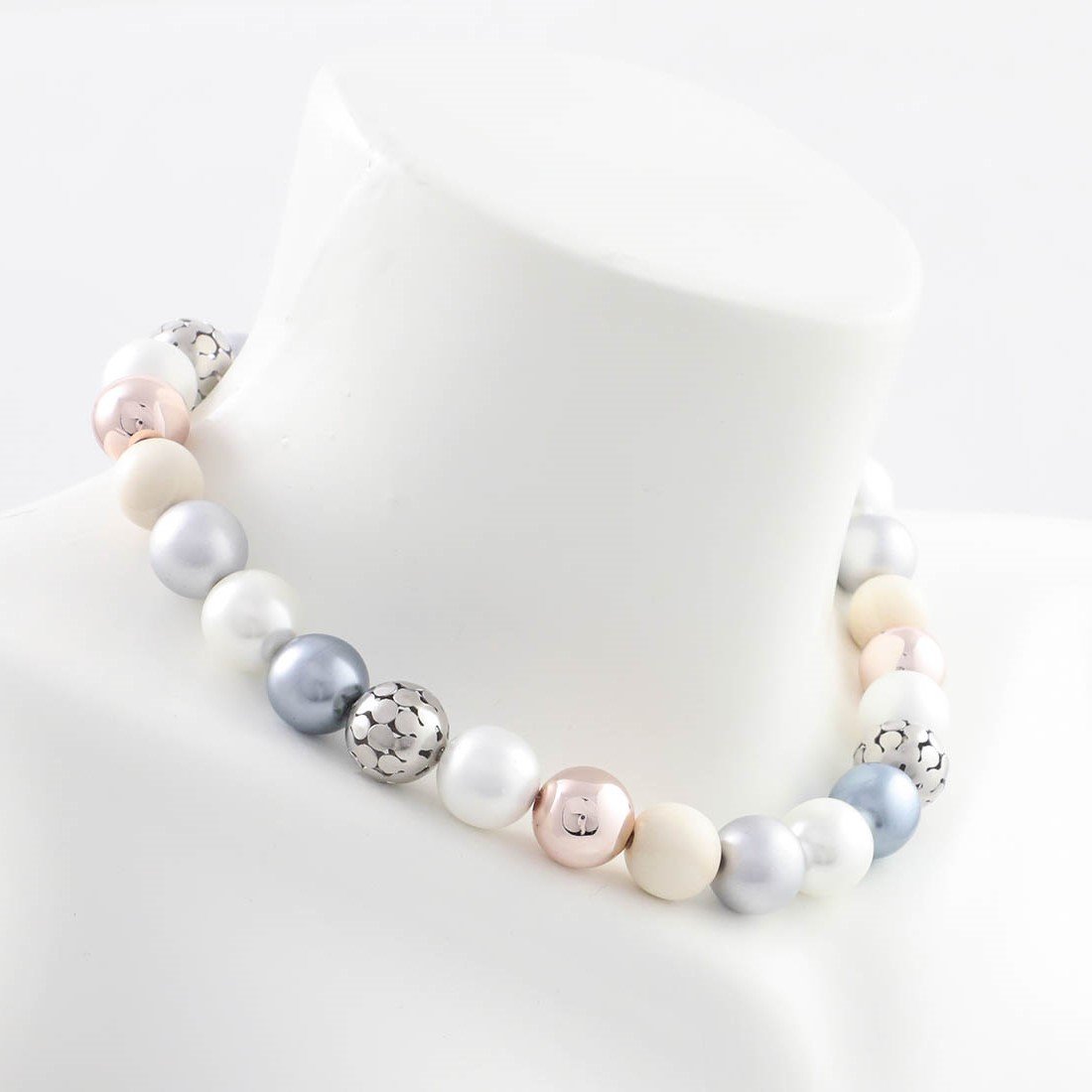 Perlenkette Icy Rose