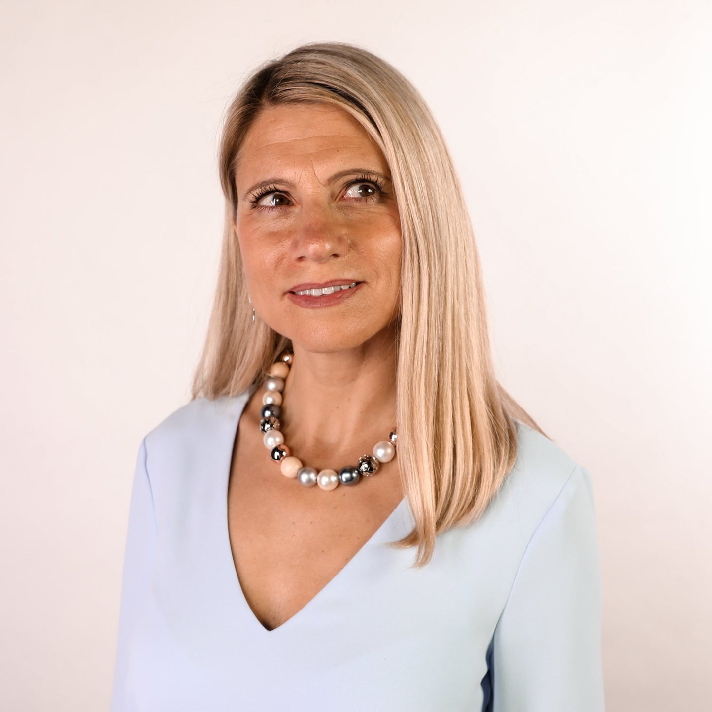 Perlenkette Icy Rose