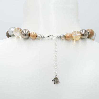 Perlenkette Pearl Beige