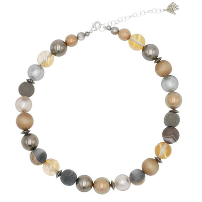 Perlenkette Pearl Beige