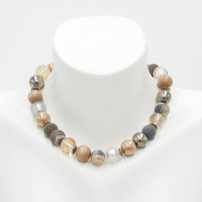 Perlenkette Pearl Beige